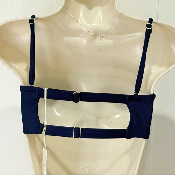 Beach Bunny London Bralette Sparkle Star Bikini Top Navy Blue Small Patriotic - Picture 7 of 14